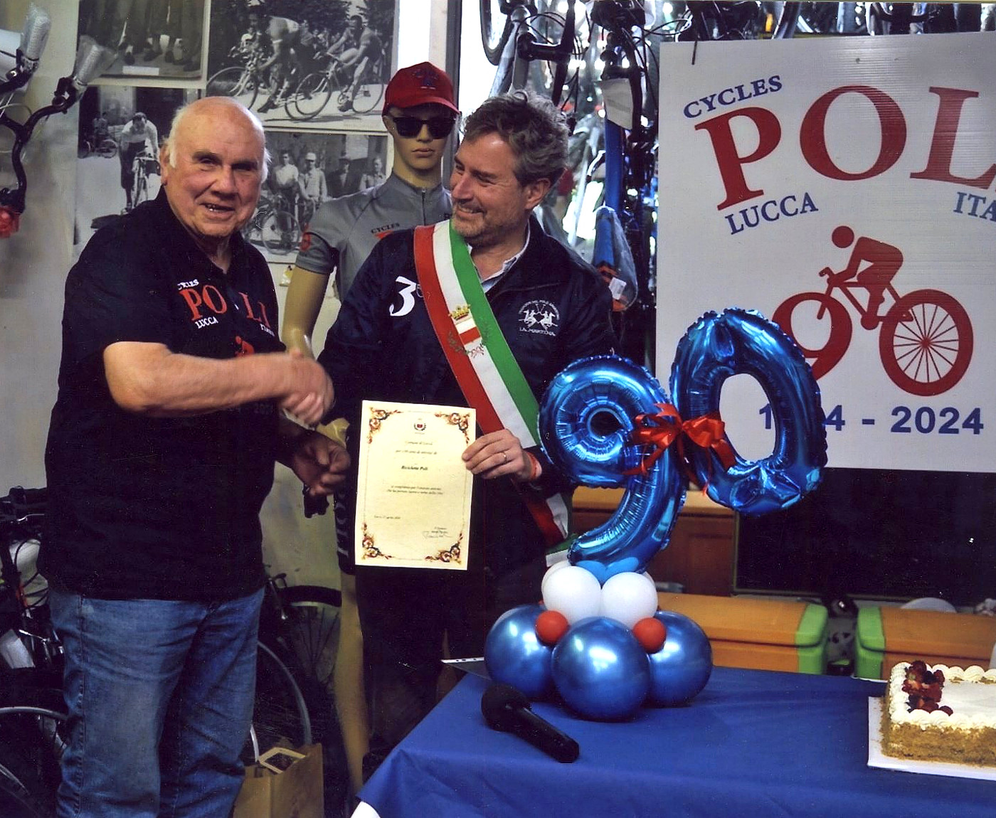 Biciclette POLI festeggia 90 anni | Biciclette da Corsa - Bici da Strada - Abbigliamento tecnico per Ciclismo - Biciclette Poli Lucca